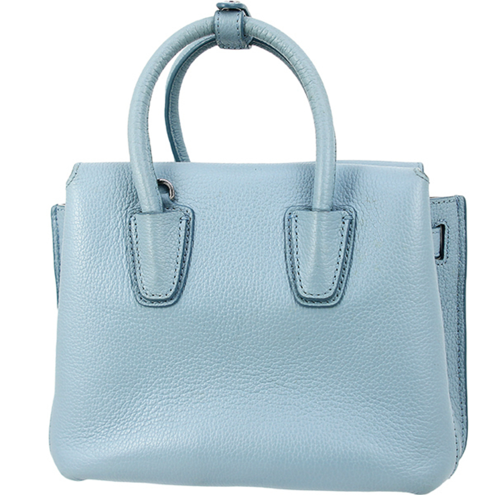 Mcm Leather Milla Light Bag Shoulder Blue